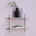 Wandplank HOLA 3 Staal Silky Taupe 60x18.2x48.2cm Spinder Design-Wandplanken-Spinder