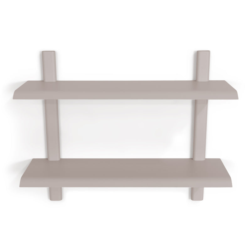 Wandplank HOLA 3 Staal Silky Taupe 60x18.2x48.2cm Spinder Design-Wandplanken-Spinder