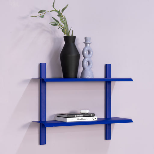 Wandplank HOLA 3 Staal Ultramarine 60x18.2x48.2cm Spinder Design-Wandplanken-Spinder