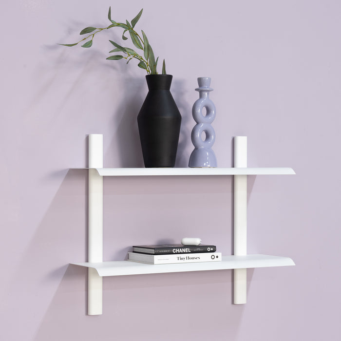 Wandplank HOLA 3 Staal Wit 60x18.2x48.2cm Spinder Design-Wandplanken-Spinder