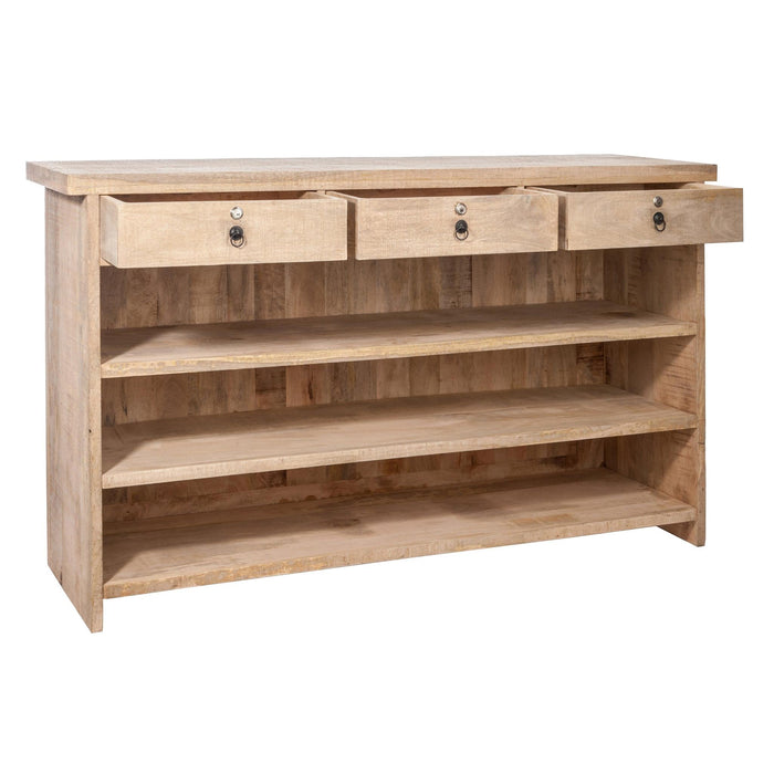 Wandplank Naturel Mangohout hout 55x180 cm-Wandplanken-J-Line