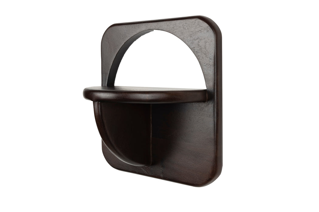 Wandplank Ollie (set Of 2) Acacia hout Bruin 17x35 cm