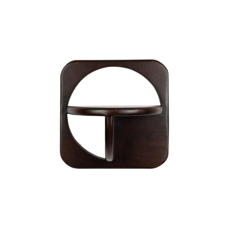 Wandplank Ollie (set Of 2) Acacia hout Bruin 17x35 cm-Wandplanken-Creating Home