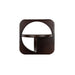 Wandplank Ollie (set Of 2) Acacia hout Bruin 17x35 cm-Wandplanken-Creating Home