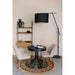 Wandplank Rook Fir hout, Metaal Bruin 40x78 cm
