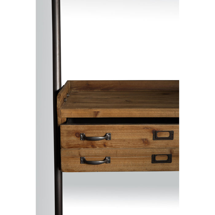 Wandplank Rook Fir hout, Metaal Bruin 40x78 cm-Wandplanken-Creating Home