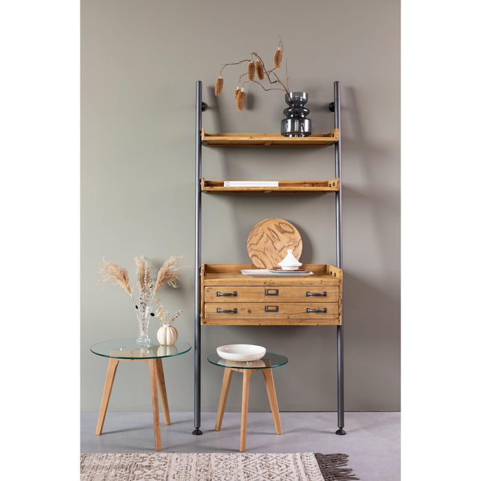 Wandplank Rook Fir hout, Metaal Bruin 40x78 cm-Wandplanken-Creating Home