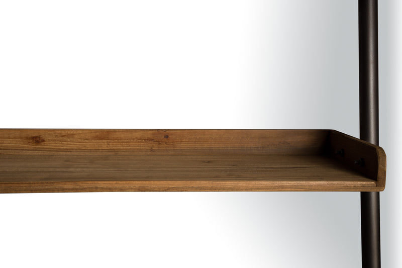 Wandplank Rook Fir hout, Metaal Bruin 40x78 cm-Wandplanken-Creating Home