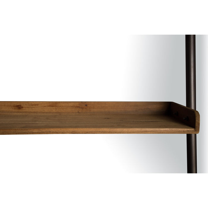 Wandplank Wally Fir hout, Metaal Bruin 45x86 cm-Wandplanken-Creating Home
