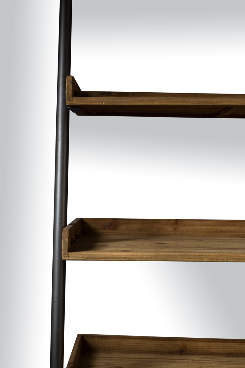 Wandplank Wally Fir hout, Metaal Bruin 45x86 cm-Wandplanken-Creating Home