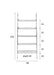 Wandplank Wally Fir hout, Metaal Bruin 45x86 cm-Wandplanken-Creating Home