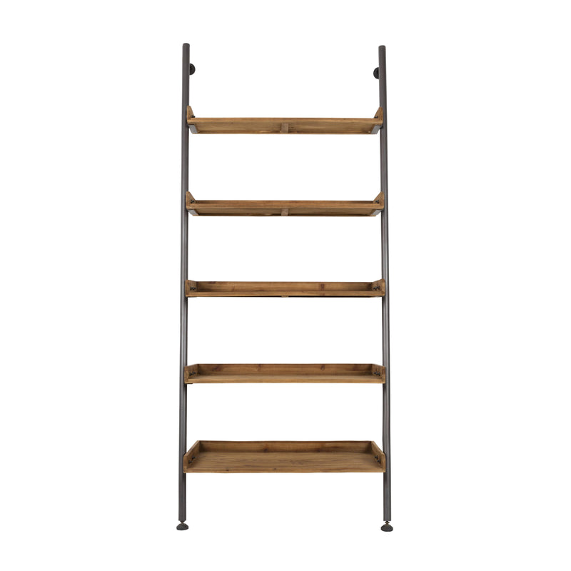 Wandplank Wally Fir hout, Metaal Bruin 45x86 cm-Wandplanken-Creating Home