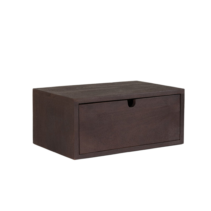 Wandplank Wanddecoratie Hover Espresso Mangohout 45 cm-Wandplanken-LABEL51