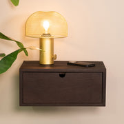 Wandplank Wanddecoratie Hover Espresso Mangohout 45 cm-Wandplanken-LABEL51