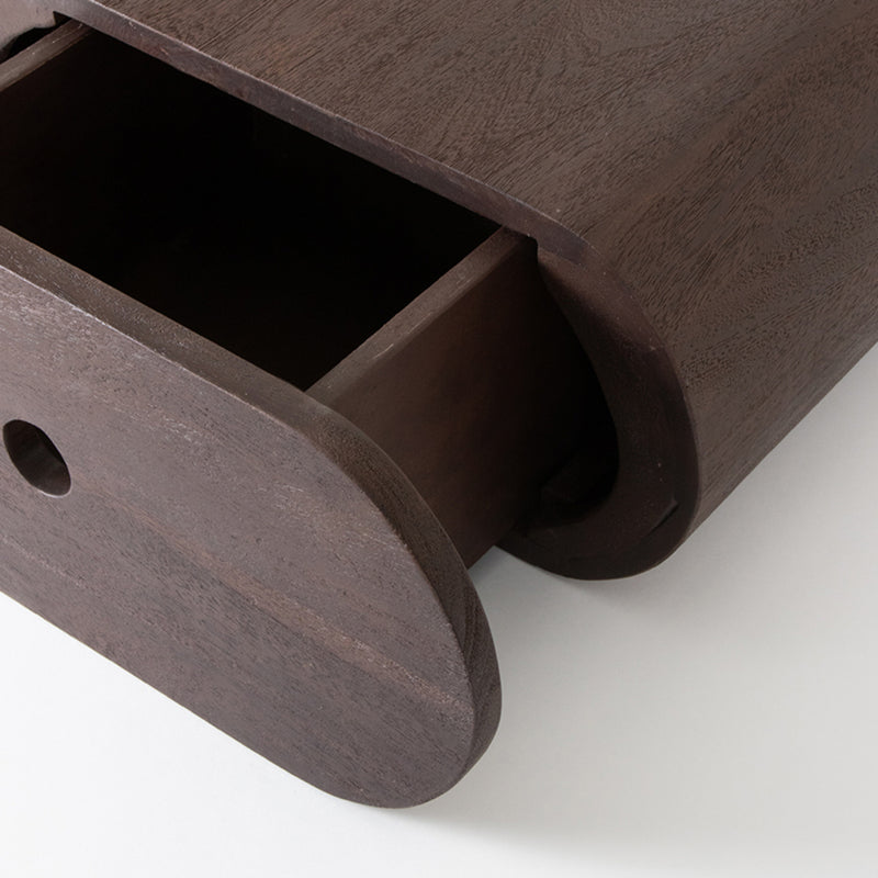 Wandplank Wanddecoratie Rise Espresso Mangohout 45 cm 45x30x20 cm-Wandplanken-LABEL51