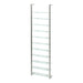 Wandplank Wandrek CUBIC 11 Staal Nikkel Helder Glas 46x13x167cm-Wandplanken-Spinder