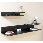 Wandplank Wandrek FOLIO 70 Staal Zwart 67.5x15x8.5cm Spinder-Wandplanken-Spinder