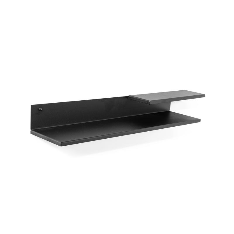 Wandplank Wandrek FOLIO 70 Staal Zwart 67.5x15x8.5cm Spinder-Wandplanken-Spinder