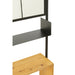 Wandplank Zwart Fir hout 20x47 cm-Spiegels-J-Line