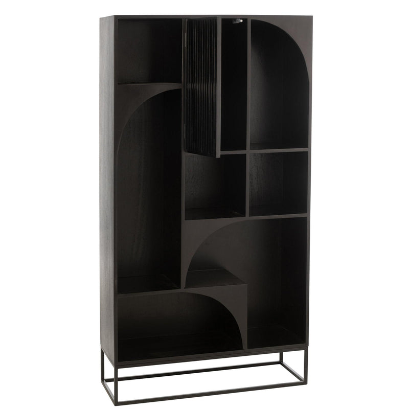 Wandplank Zwart Ijzer 33x90 cm-Wandplanken-J-Line