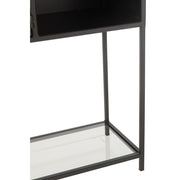 Wandplank Zwart Ijzer Rechthoekig 26x90 cm-Wandplanken-J-Line