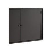 Wandplank Zwart Ijzer Rechthoekig 26x90 cm-Wandplanken-J-Line