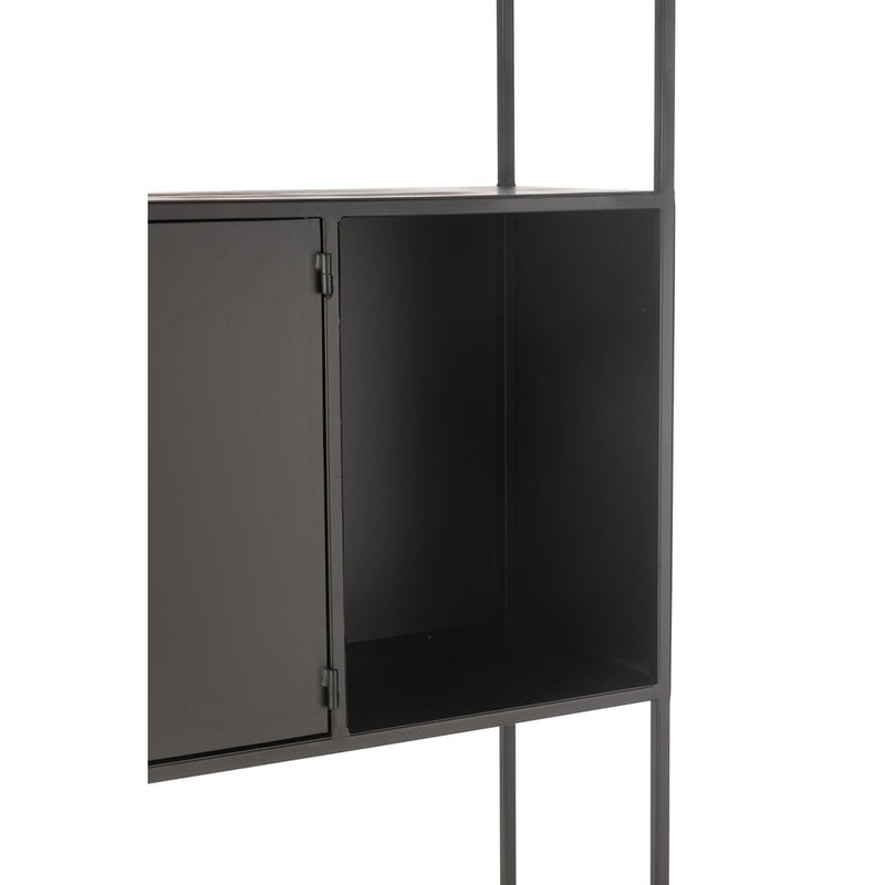 Wandplank Zwart Ijzer Rechthoekig 26x90 cm-Wandplanken-J-Line