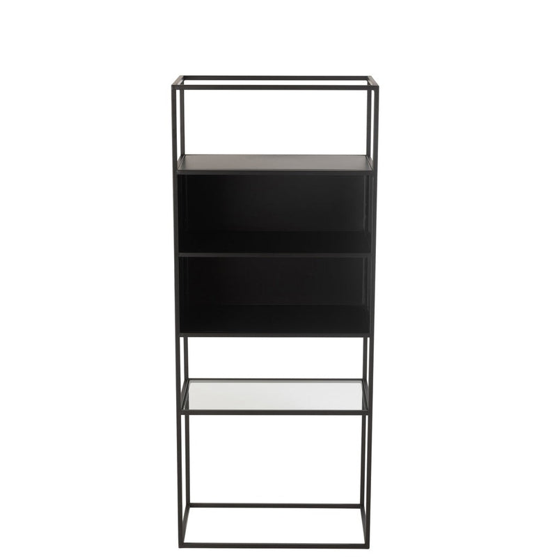 Wandplank Zwart Ijzer Rechthoekig 30x55 cm-Wandplanken-J-Line