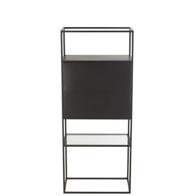 Wandplank Zwart Ijzer Rechthoekig 30x55 cm-Wandplanken-J-Line
