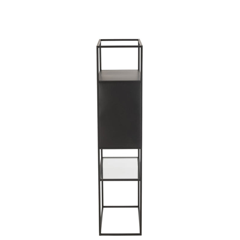 Wandplank Zwart Ijzer Rechthoekig 30x55 cm-Wandplanken-J-Line
