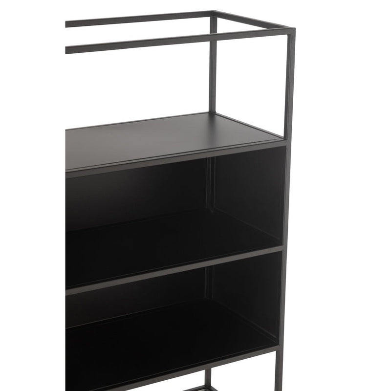 Wandplank Zwart Ijzer Rechthoekig 30x55 cm-Wandplanken-J-Line