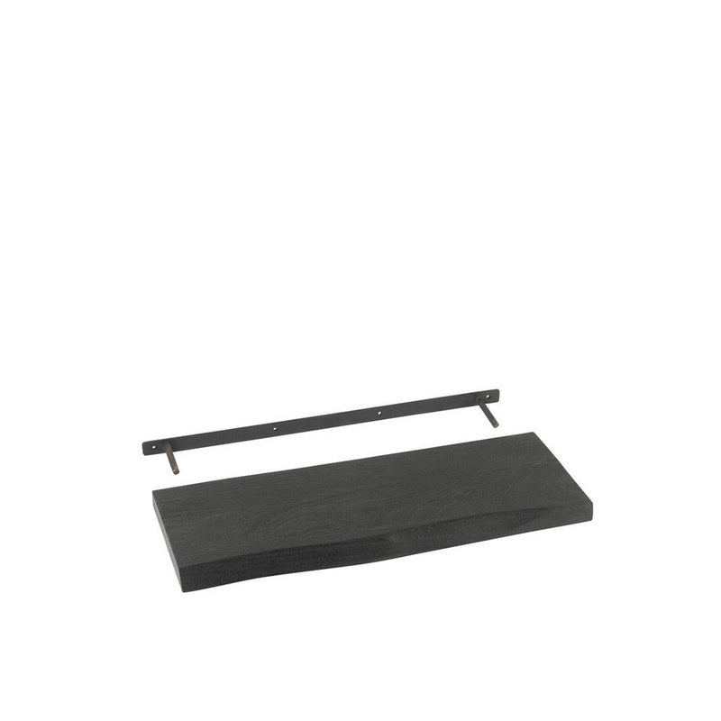 Wandplank Zwart Ijzer S 27x70 cm-Wandplanken-J-Line