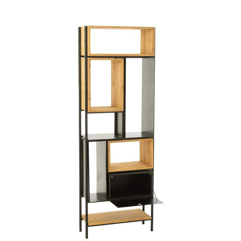 Wandplank Zwart Ijzer S 30x65 cm-Wandplanken-J-Line