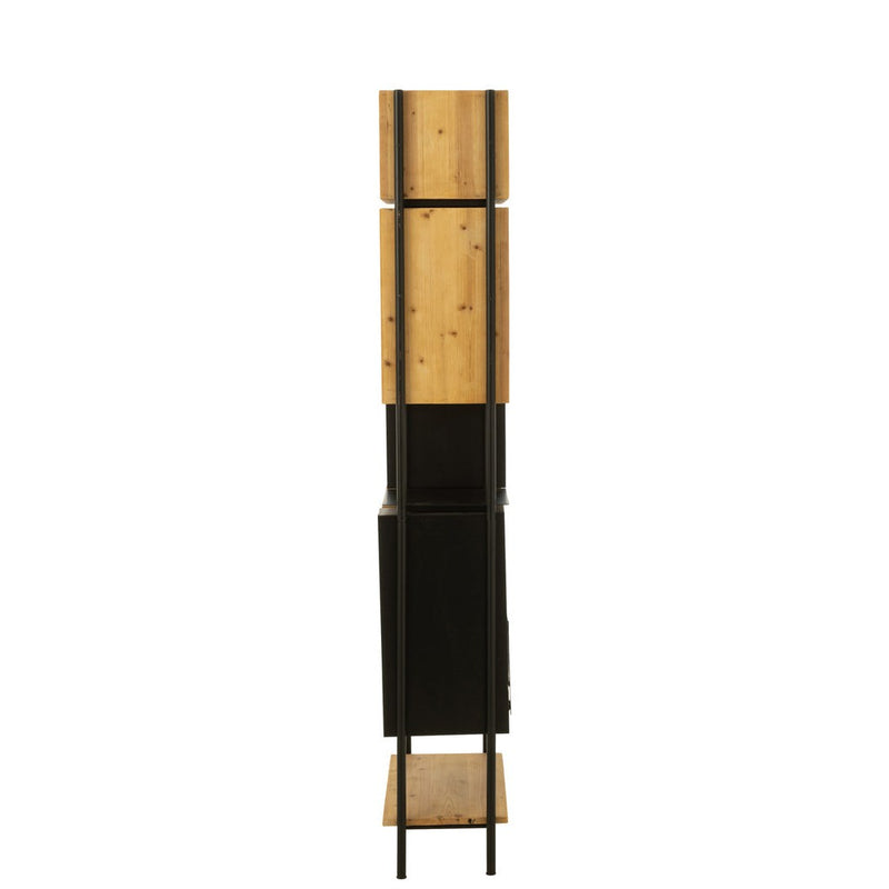 Wandplank Zwart Ijzer S 30x65 cm-Wandplanken-J-Line