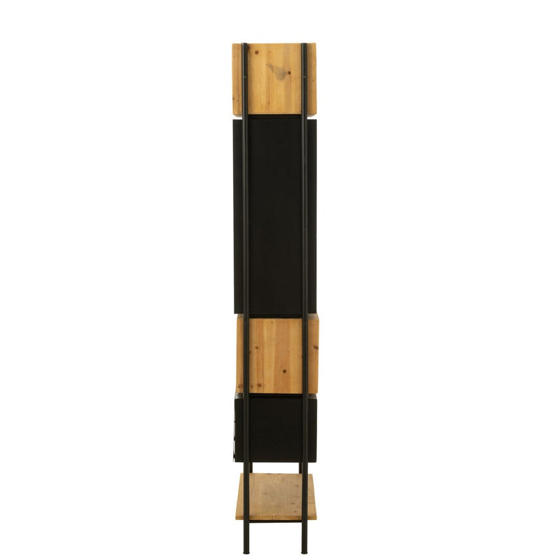 Wandplank Zwart Ijzer S 30x65 cm-Wandplanken-J-Line