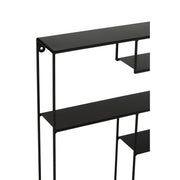 Wandplank Zwart Metaal 12x80 cm-Wandplanken-J-Line