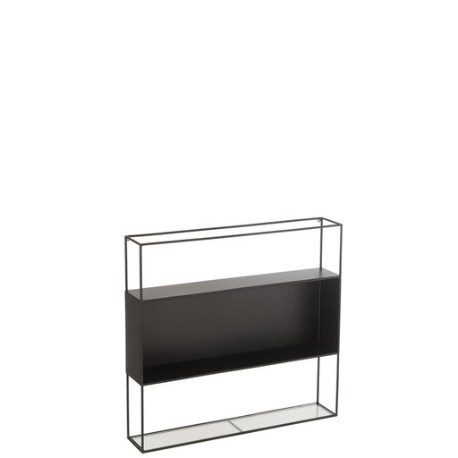 Wandplank Zwart ijzer 15x80 cm-Wandplanken-J-Line