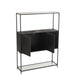 Wandplank Zwart ijzer Rechthoekig 26x90 cm-Wandplanken-J-Line