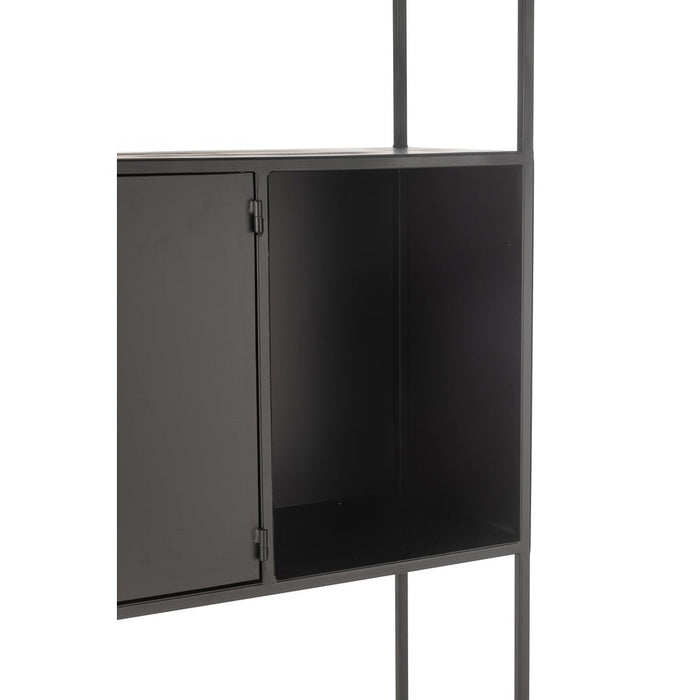Wandplank Zwart ijzer Rechthoekig 26x90 cm-Wandplanken-J-Line