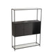 Wandplank Zwart ijzer Rechthoekig 26x90 cm-Wandplanken-J-Line
