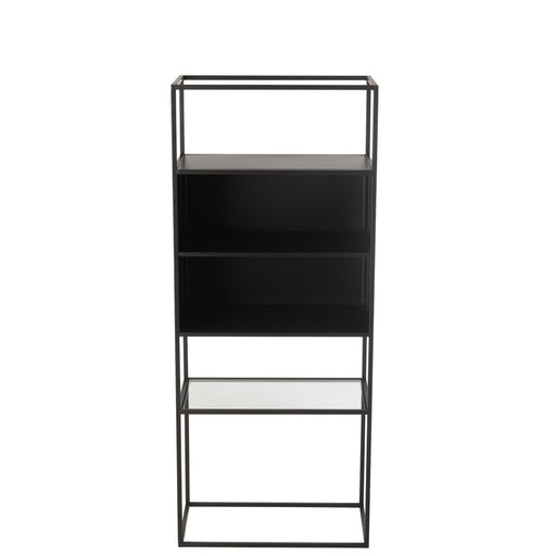 Wandplank Zwart ijzer Rechthoekig 30x55 cm-Wandplanken-J-Line