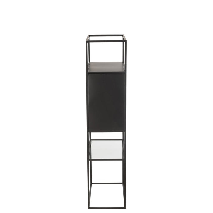 Wandplank Zwart ijzer Rechthoekig 30x55 cm-Wandplanken-J-Line