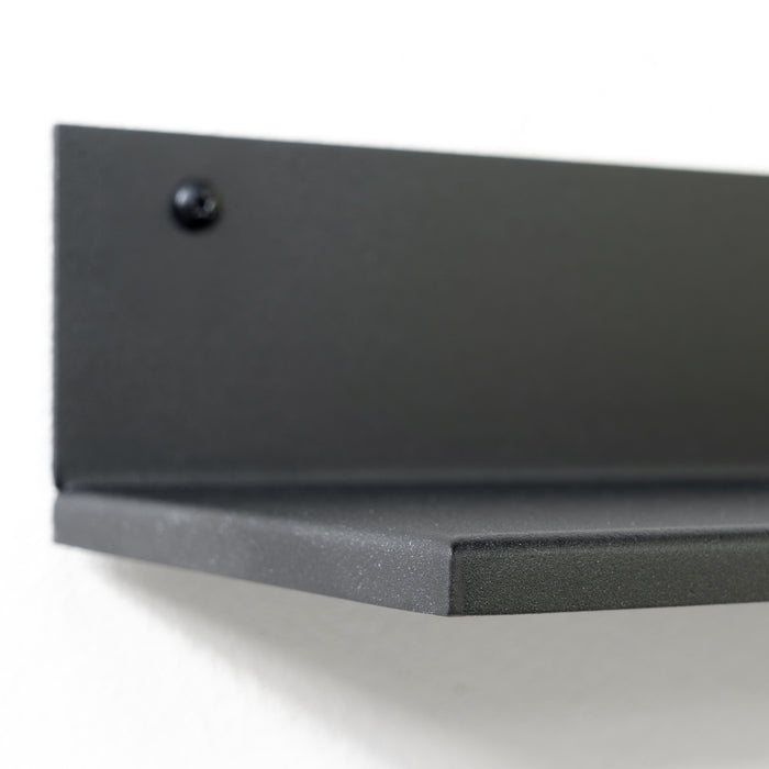 Wandrek FOLIO 70 Staal Zwart 67.5x15x8.5cm Spinder Design-Wandplanken-Spinder