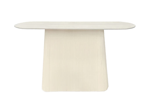 Wandtafel Patrice Mangohout Crème wit 40x140 cm-Wandtafels-Livingfurn