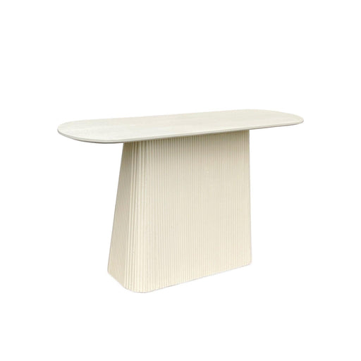 Wandtafel Patrice Mangohout Crème wit 40x140 cm-Wandtafels-Livingfurn