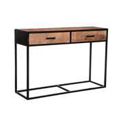 Wandtafel Sturdy Mangohout Naturel hout 120x35 cm-Consoletafels-Livingfurn
