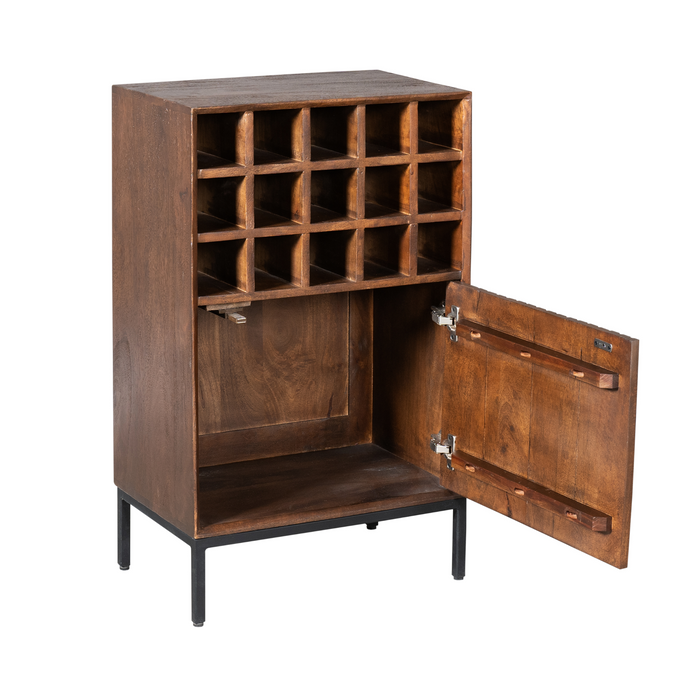 Wijnkast Madison Bruin 55 cm 55x35x90 cm-Wijnkasten-Starfurn