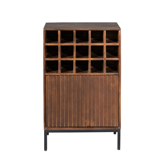 Wijnkast Madison Bruin - 55 cm-Wijnkasten-Starfurn