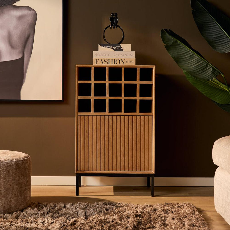 Wijnkast Madison Naturel 55 cm 55x35x90 cm-Wijnkasten-Starfurn