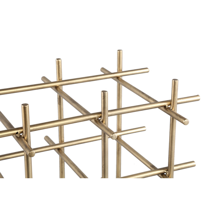 Wijnrek Gordo Staal Goud 40x24x40 cm
